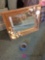 framed shell mirror