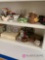 Two shelves of knickknacks