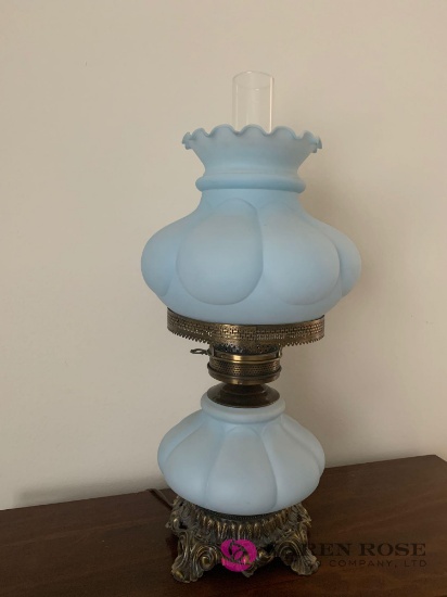 Blue oil lamp