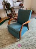 Low seat chair with foot rest 1950s