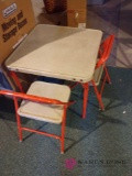 Samsonite children's table and two chairs