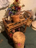 Baskets and cart