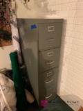 Four drawer metal filing cabinet