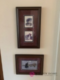 Small signed pictures framed