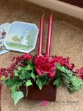 Bud vase / flower candle arrangement,