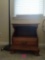 Wooden Night Stand and Lamp