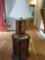 Wooden End Table and Lamp