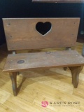 Small Wooden Decorative Bench