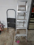 5 ft and two step ladders