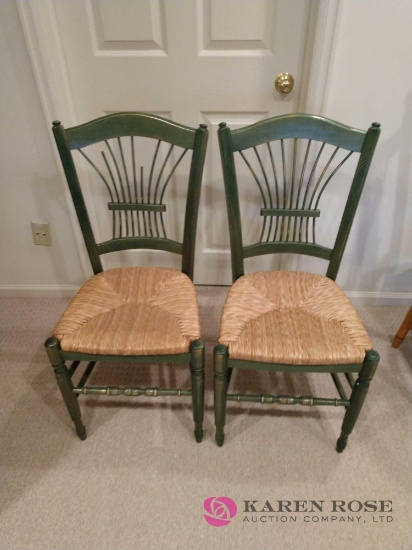 Two-row bottom chairs one needs repaired