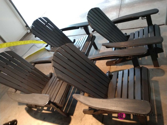 4 Adirondack  deck chairs