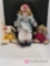 Boyds Collection Bunnies and Cloth Doll
