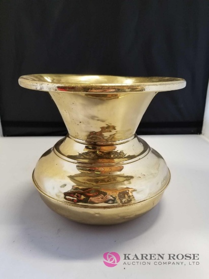 Vintage Gold Colored Spittoon