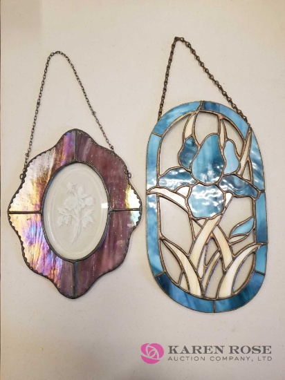 Two Pieces of Stained Glass