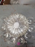 Sunflower Glass Plates and Glass Cups