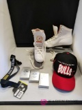 Ice Skates, Cards, Hat and Lanyard