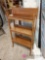 Folding wood shelf