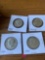 Silver Kennedy halves, silver Washington quarters