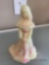 Fenton lady figurine signed