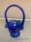 7 inch blue fountain basket