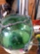 11 inch green glass globe