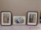 Three 8 by 11 vintage framed pictures