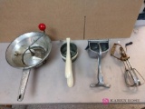 4 vintage kitchen utensils