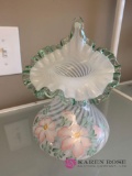 Fenton vase signed