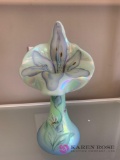 Fenton vase handpainted signed