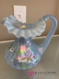 Fenton vase handpainted signed