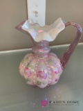 Fenton vase handpainted signed