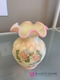 Fenton vase signed