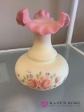 Fenton vase signed