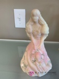 Fenton signed lady figurine