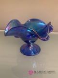 5 inch blue Fenton bowl