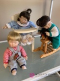 3 10 inch porcelain baby dolls