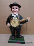 16 inch tall cast iron clock