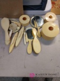 Lot of vintage plastic vanity items