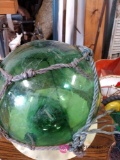 11 inch green glass globe