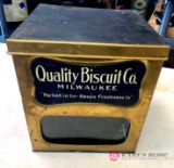 Vintage quality biscuit Co. Milwaukee container