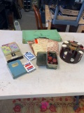 Vintage game and playing card lot