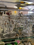 Glass candleholders