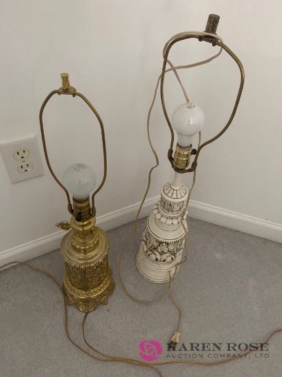Two house lamps