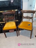 Pair of dining room chairs