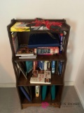 Bookshelf with miscellaneous books