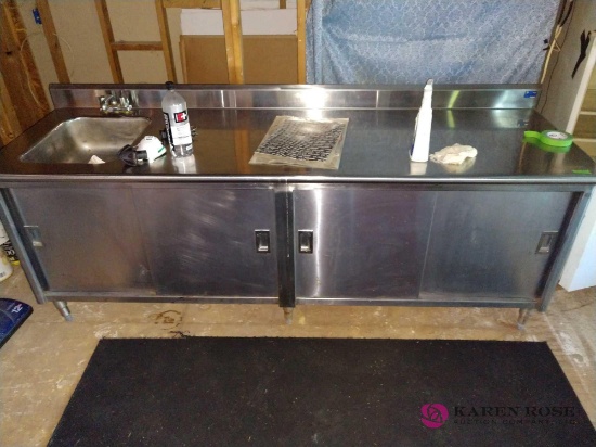 94 in stainless steel sink /counter