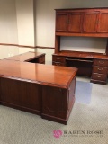 Executive desk and credenza
