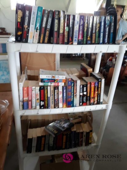 Stand and books