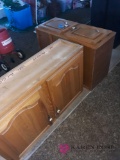 2 oak kitchen cabinets