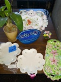 Decorative hand-painted plates from Italy and home decor